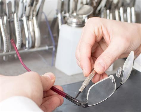 titanium eyeglass repair near me.